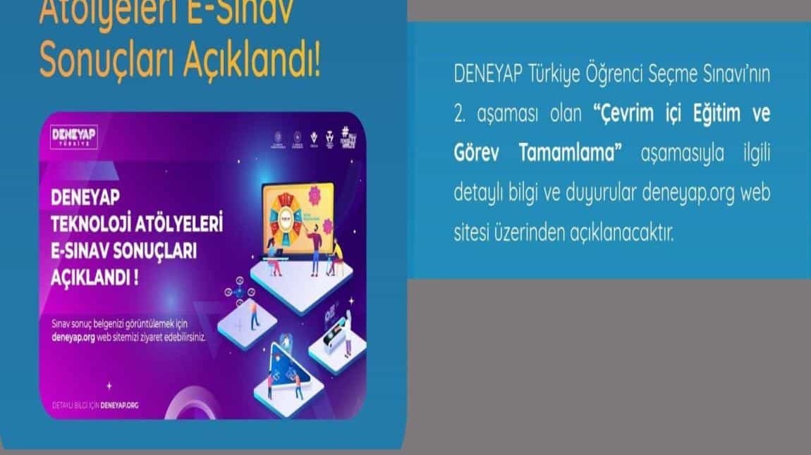 5. SINIF ÖĞRENCİLERİMİZ DENEYAP TEKNOLOJİ İLK AŞAMASINI BAŞARIYLA GEÇTİLER.